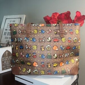 Braccialini TEMINI BR001BWJH183 Brown Car, Clown,Butterfly,Sun Logo Shoulder bag